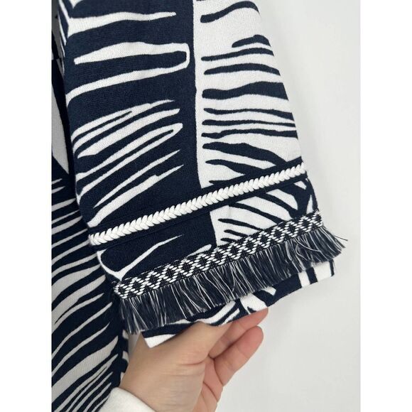 Chico’s Palm Print Cardigan women’s size M - Picture 7 of 10